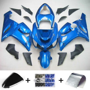 Injection Fairing Kit Bodywork Plastic ABS fit For Kawasaki ZX6R 636 2005-2006 #127