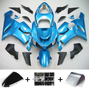 Injection Fairing Kit Bodywork Plastic ABS fit For Kawasaki ZX6R 636 2005-2006 #139