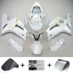 Injection Fairing Kit Bodywork Plastic ABS fit For Kawasaki ZX6R 636 2003-2004 #107