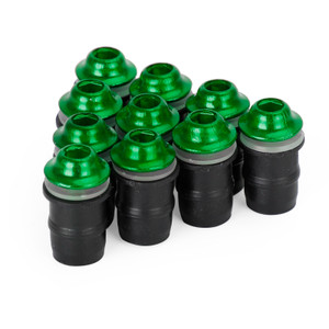 Motorcycle Wind Screen Shield Alu M5x16mm Screw Bolt Washers kit Green 10 Pack