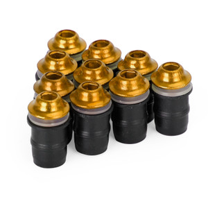 Motorcycle Wind Screen Shield Alu M5x16mm Screw Bolt Washers kit Gold 10 Pack