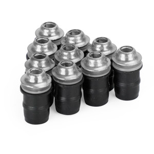 Motorcycle Wind Screen Shield Alu M5x16mm Screw Bolt Washers kit Silver 10 Pack