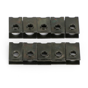 10x Small M5 5mm Motorcycle Fairing Spring Clips Speed Spire Nuts Clip U Nut