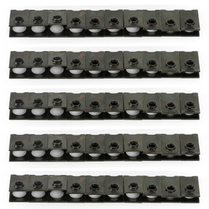 50x Small M5 5mm Motorcycle Fairing Spring Clips Speed Spire Nuts Clip U Nut