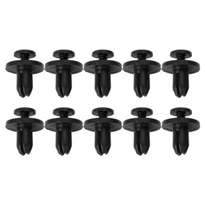 10pcs Fairing Panel Bolt Clip 6mm Plastic Screw Rivets Clips Black For Honda