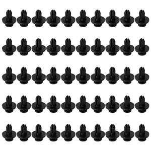 50pcs Fairing Panel Bolt Clip 6mm Plastic Screw Rivets Clips Black For Honda
