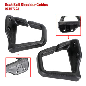 Black Seat Belt Shoulder Guides For 1993-2002 Camaro Firebird Convertible
