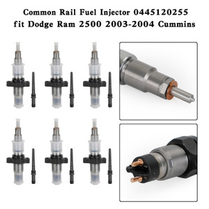 6PCS Common Rail Fuel Injector 0445120255 fit Dodge Ram 2500 2003-2004 Cummins