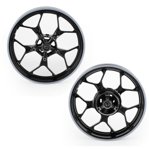 Front & Rear Wheel Rims For Yamaha YZF R3 2015-2022 21 20 19 18 17 16 Black