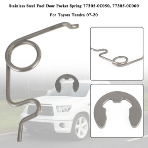 Stainless Steel Fuel Door Pocket Spring 77305-0C050/60 For Toyota Tundra 07-20