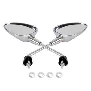 Left & Right Rearview Mirror Chrome For Vespa Sprint 50 125 150 2014-2022