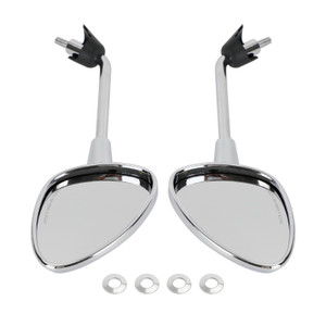 Left & Right Rearview Mirror Chrome For Vespa Sprint 50 125 150 2014-2022