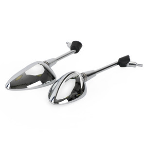 Left & Right Rearview Mirror Chrome For Vespa Sprint 50 125 150 2014-2022
