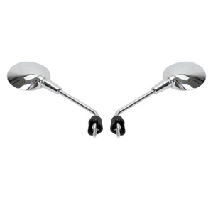 Left & Right Rearview Mirror Chrome For Vespa Primavera 50 125 150 2014-2022