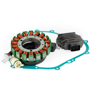 Magneto Stator + Voltage Rectifier + Gasket For Yamaha YFM350 Grizzly 350 07-17