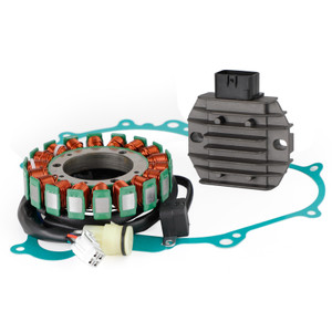 Magneto Stator + Voltage Rectifier + Gasket For Yamaha YFM450 Grizzly 450 07-16