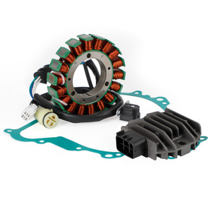 Magneto Stator + Voltage Rectifier + Gasket For Yamaha YFM450 Grizzly 450 07-16