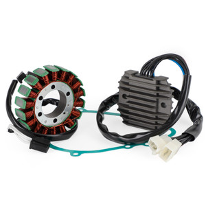 Magneto Stator+Voltage Rectifier+Gasket For Kawasaki ZX 600 636 ZX6R ZX6RR 05-06