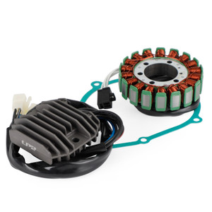Magneto Stator+Voltage Rectifier+Gasket For Kawasaki ZX 600 636 ZX6R ZX6RR 05-06