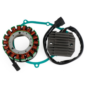 Magneto Stator+Voltage Rectifier+Gasket For Kawasaki Ninja ZX6R ZX-6R 1998-1999