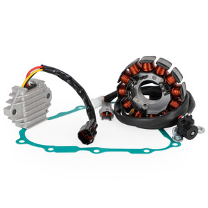 Magneto Stator + Voltage Rectifier + Gasket For Yamaha ATV YFZ450 2004-2008