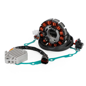 Magneto Stator + Voltage Rectifier + Gasket For Yamaha ATV YFZ450 2004-2008