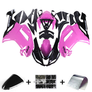 2007-2008 Kawasaki ZX6R 636 Amotopart Injection Fairing Kit Bodywork Plastic ABS #130