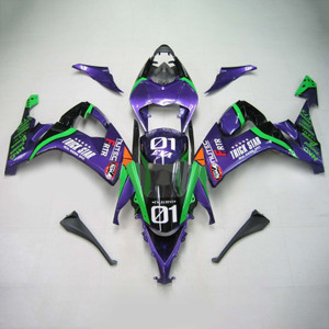 Injection Fairing Kit Bodywork Plastic ABS fit For Kawasaki ZX10R 2008-2010 115