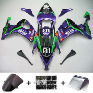 Injection Fairing Kit Bodywork Plastic ABS fit For Kawasaki ZX10R 2008-2010 115