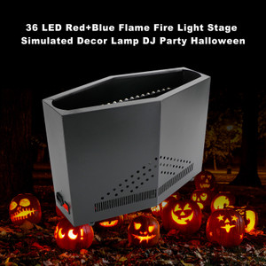 36 LED Red+Blue Flame Fire Light Stage Simulated Decor Lamp DJ Party Halloween