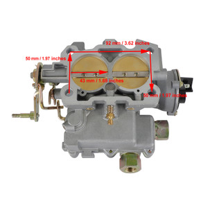 Carburetor Carb fit for Marine Mercruiser 2 Barrel 3.0L 4 CYL with a Long Linkage