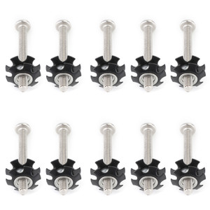 Set of 10 RV LADDER REPAIR KIT nuts Stainless Bunk Motorhome Parts Camper Trailer Coach