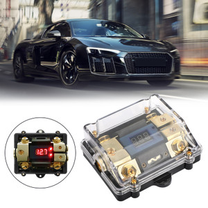 LED Display 1x0 IN 2x4GA OUT Distribution Block Fuse Holder