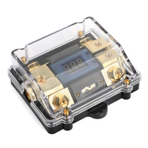 LED Display 1x0 IN 2x4GA OUT Distribution Block Fuse Holder