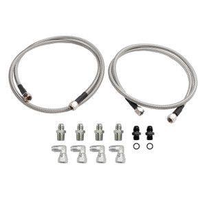 Automatic Transmission Cooler Lines Kit 6-AN Hose Line Kit For GM 4L60E 4L65E