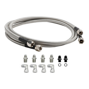 Automatic Transmission Cooler Lines Kit 6-AN Hose Line Kit For GM 4L60E 4L65E