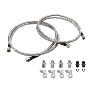 Automatic Transmission Cooler Lines Kit 6-AN Hose Line Kit For GM 4L60E 4L65E