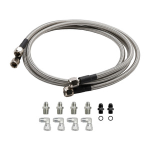 Automatic Transmission Cooler Lines Kit 6-AN Hose Line Kit For GM 4L60E 4L65E