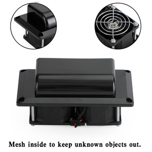 RV Boat Caravan 12V Side Air Cooling Blower Fan Vent Exhaust Ventilation Black