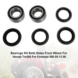 Atv Bearings Kit Both Sides Front Wheel For Honda Trx500 Fm Foreman 05-13 06