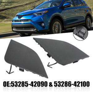 Right & Left Front Bumper Tow Eye Cap for Toyota Rav4 2016-2018