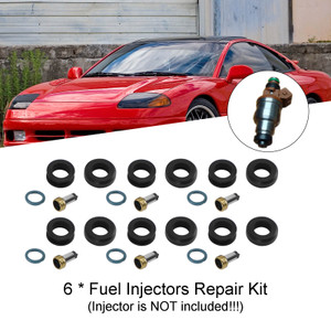 6PCS Fuel Injectors Seal O-Ring Kit MD164888 fit Mitsubishi 3000GT INP-014