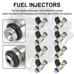 8PCS Fuel Injectors 861260T For Fiat Marine Mercruiser IWP069