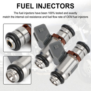2PCS Twin Power Fuel Injection For 4.3 Injector Twin Cam 2001-2016 27609-01B