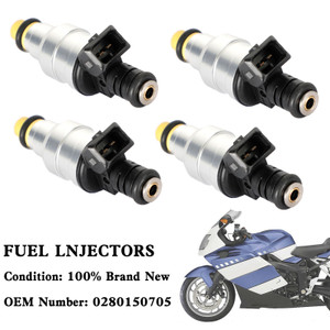 4PCS Motorcycle Fuel Injector 0280150705 For BMW K1 K100 K1100 K1200 RS LT GT