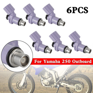 6PCS Fuel Injectors 6P2-13761-10-00 Fit For Yamaha 250 Outboard