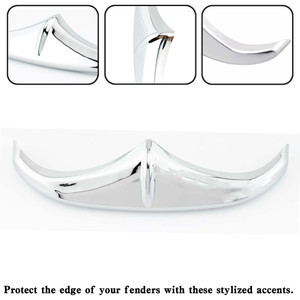 Front Fender Leading Edge Tip Trim Accent Chrome For Touring FLHX FLTR