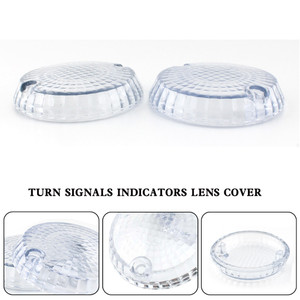 Turn Signals Indicators Lens Cover For Yamaha Kawasaki Vulcan 1500 VN Clear