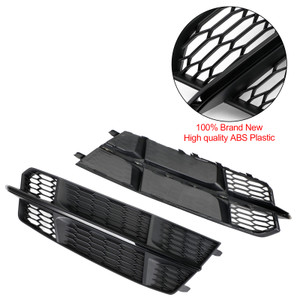 Front Bumper Lower Grille Grill Fit Audi A6 C7 S-Line 2014-2018 Matt Black