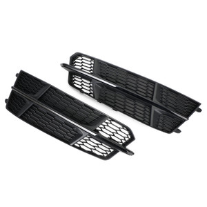 Front Bumper Lower Grille Grill Fit Audi A6 C7 S-Line 2014-2018 Matt Black